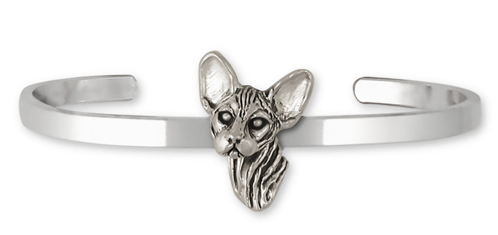 Sphynx Cat Charms Sphynx Cat Bracelet Sterling Silver Cat Jewelry Sphynx Cat jewelry