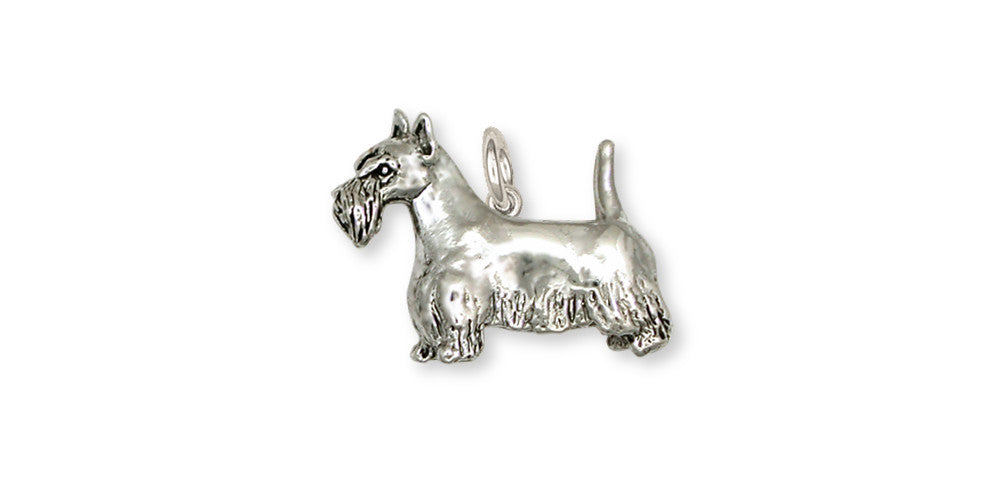 Scottie Scottish Terrier Charms Scottie Scottish Terrier Charm Handmade Sterling Silver Dog Jewelry Scottie Scottish Terrier jewelry