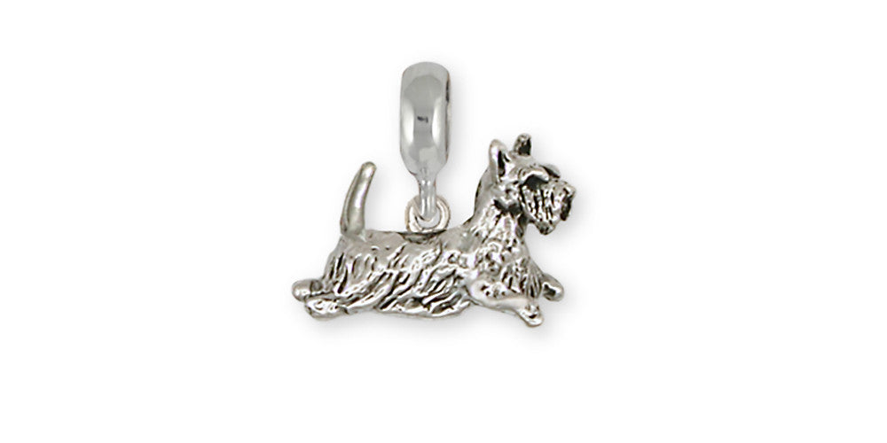 Scottie Scottish Terrier Charms Scottie Scottish Terrier Charm For Slide Bracelet Handmade Sterling Silver Dog Jewelry Scottie Scottish Terrier jewelry