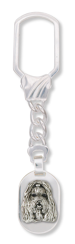 Shih Tzu Key Ring Handmade Silver Shih Tzu Jewelry SZ14-K