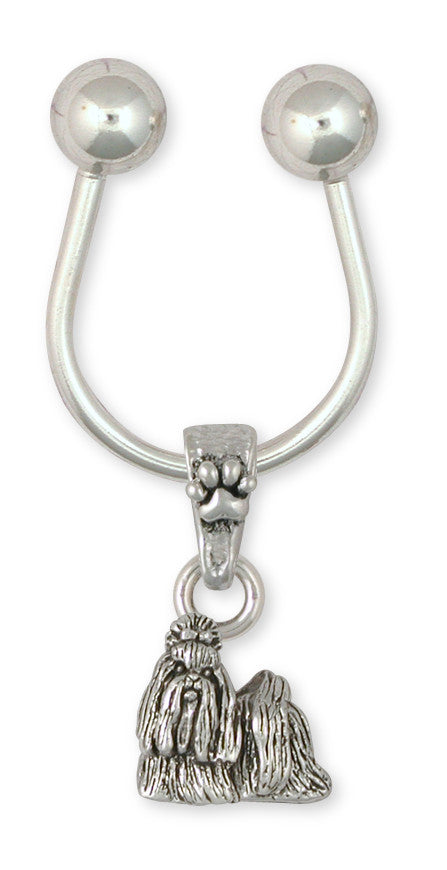 Shih Tzu Key Ring Handmade Silver Shih Tzu Jewelry SZ15-K