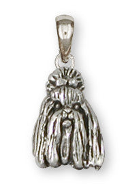 Shih Tzu Pendant Handmade Silver Shih Tzu Jewelry SZ16-P