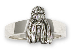 Shih Tzu Ring Handmade Silver Shih Tzu Jewelry SZ16-R