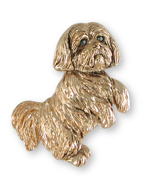 Shih Tzu Pendant 14k Gold Vermeil Shih Tzu Jewelry SZ19-PVM