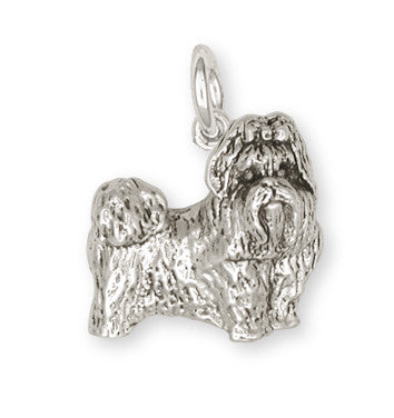 Shih Tzu Charm Handmade Silver Shih Tzu Jewelry SZ2-C