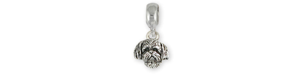 Shih Tzu Charms Shih Tzu Charm Slide Sterling Silver Shih Tzu Jewelry Shih Tzu jewelry