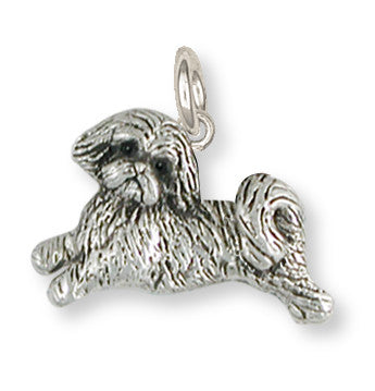 Shih Tzu Charm Handmade Silver Shih Tzu Jewelry SZ22-C