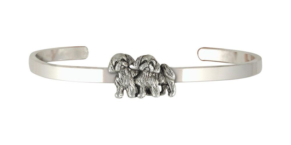 Lhasa Apso Charms Lhasa Apso Bracelet Sterling Silver Dog Jewelry Lhasa Apso jewelry