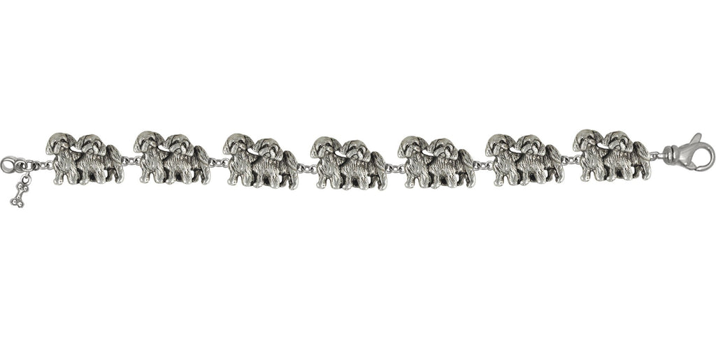 Lhasa Apso Charms Lhasa Apso Bracelet Sterling Silver Dog Jewelry Lhasa Apso jewelry