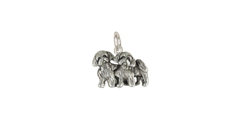 Lhasa Apso Charms Lhasa Apso Charm Sterling Silver Dog Jewelry Lhasa Apso jewelry