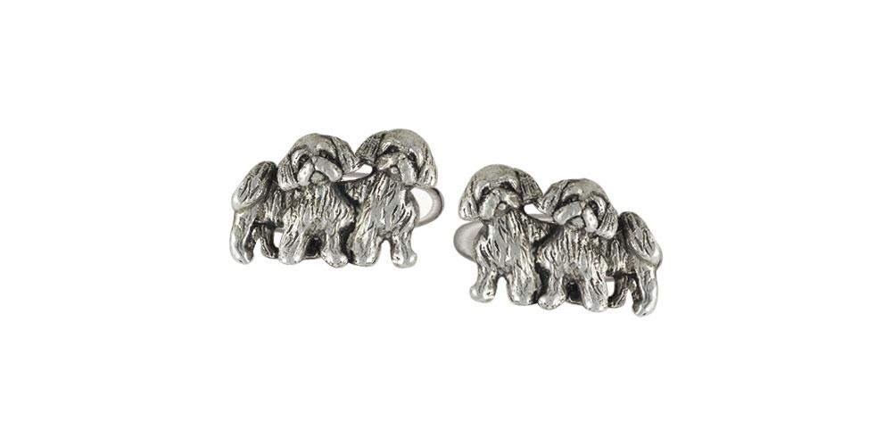 Lhasa Apso Charms Lhasa Apso Cufflinks Sterling Silver Dog Jewelry Lhasa Apso jewelry