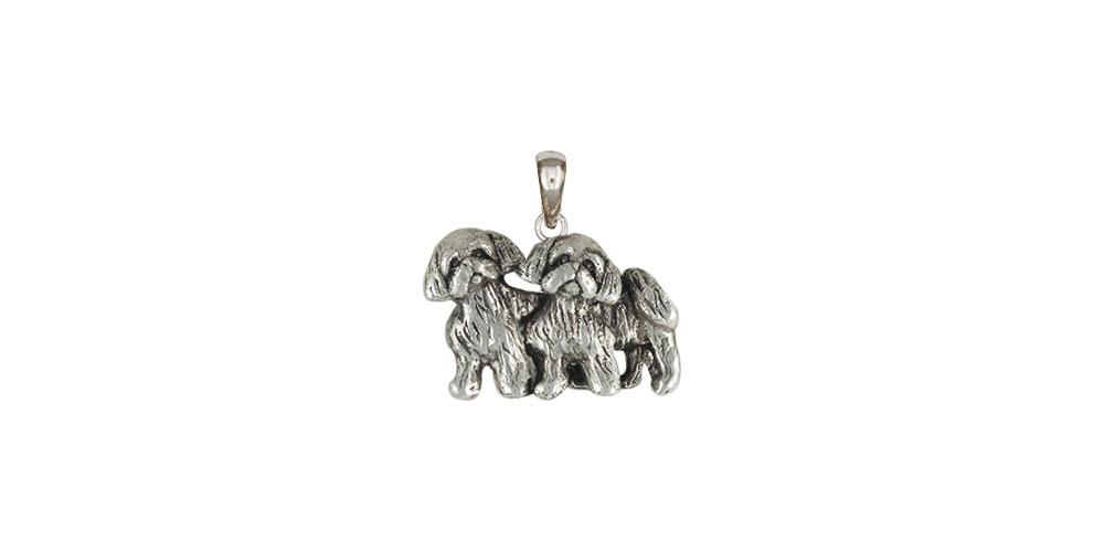 Lhasa Apso Charms Lhasa Apso Pendant Sterling Silver Dog Jewelry Lhasa Apso jewelry