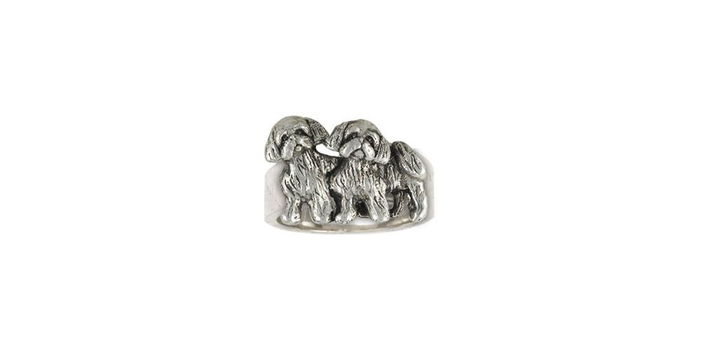 Lhasa Apso Charms Lhasa Apso Ring Sterling Silver Dog Jewelry Lhasa Apso jewelry