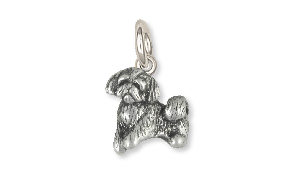 Shih Tzu Charms Shih Tzu  Handmade Sterling Silver Dog Jewelry Shih Tzu jewelry