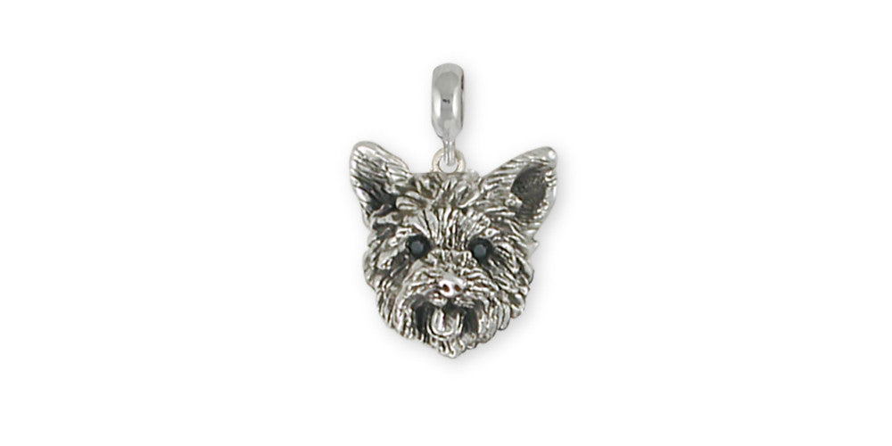 Yorkie Yorkshire Terrier Charms Yorkie Yorkshire Terrier Charm Slide Sterling Silver Dog Jewelry Yorkie Yorkshire Terrier jewelry