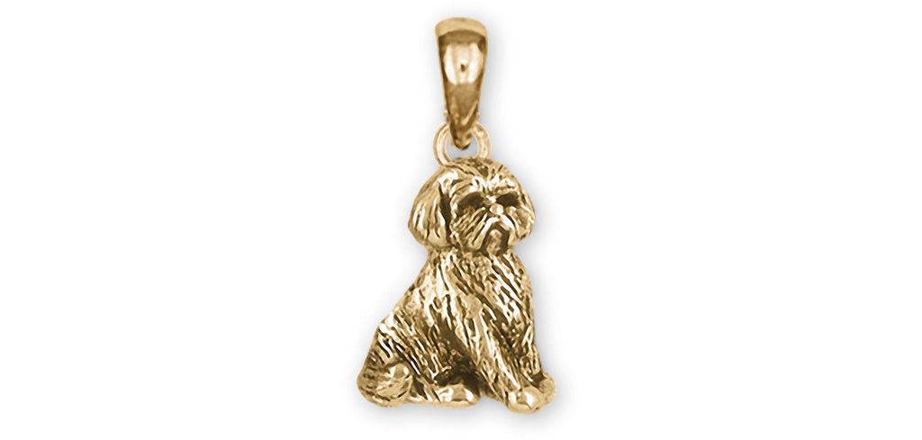 Shih Tzu Charms Shih Tzu Pendant 14k Yellow Gold Shih Tzu Jewelry Shih Tzu jewelry