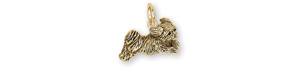 Shih Tzu Charms Shih Tzu Charm 14k Yellow Gold Playful Shih Tzu Jewelry Shih Tzu jewelry