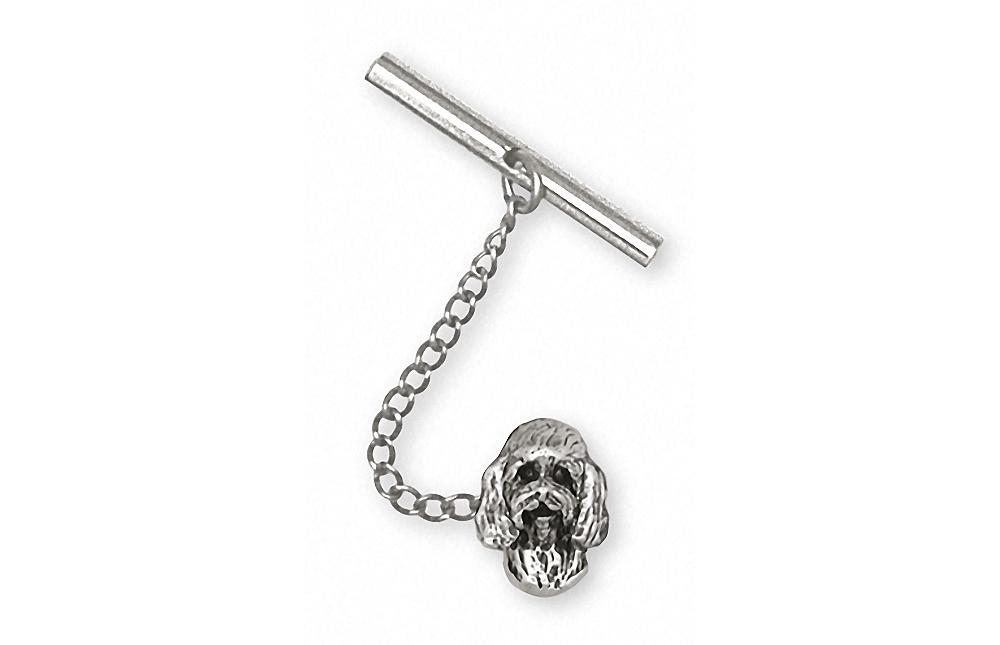 Maltese Charms Maltese Tie Tack Sterling Silver Maltese Dog Jewelry Maltese jewelry