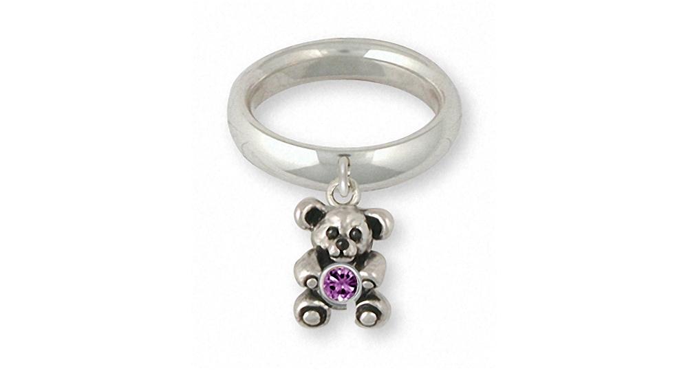 Teddy Bear Charms Teddy Bear Ring Sterling Silver Teddy Bear Jewelry Teddy Bear jewelry