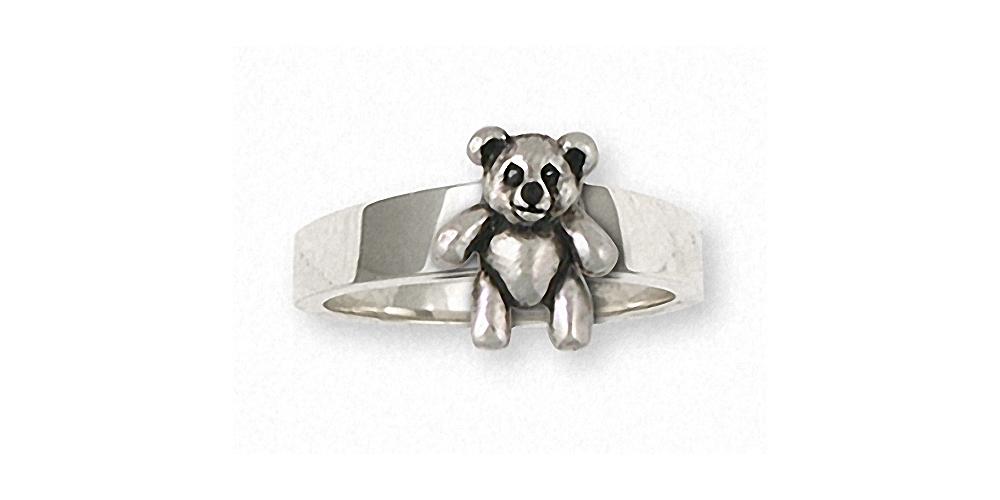 Brand New Sterling Silver 925 Teddy Bear with Heart Ring | eBay