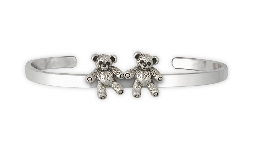 Teddy Bear Charms Teddy Bear Bracelet Sterling Silver Teddy Bear Jewelry Teddy Bear jewelry