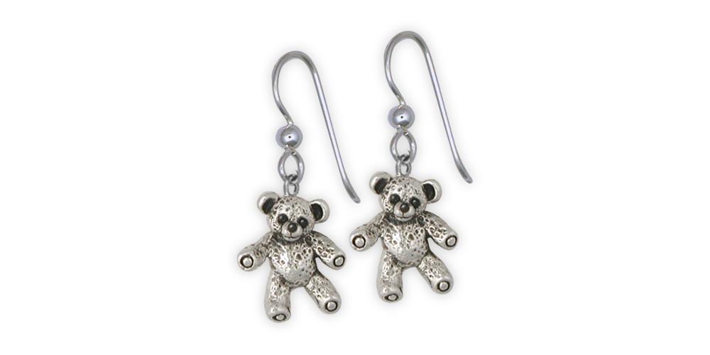 Teddy Bear Teddy Bear Earrings Sterling Silver | Esquivel and Fees |  Handmade Charm and Jewelry Designs