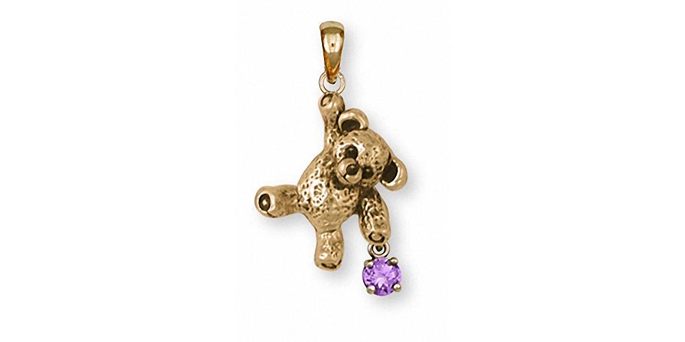 Amazon.com: Teddy Bear Necklace for Girls Bear Necklace Earring Set with  14K Gold-plated Bear Pendant Necklace for Women Jewelry Gift : Handmade  Products