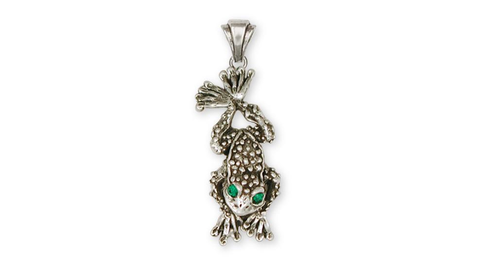Toad Charms Toad Pendant Sterling Silver Toad  Jewelry Toad jewelry