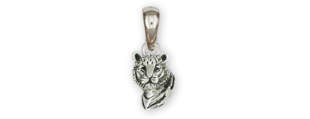 Tiger Charms Tiger Pendant Sterling Silver Tiger Jewelry Tiger jewelry