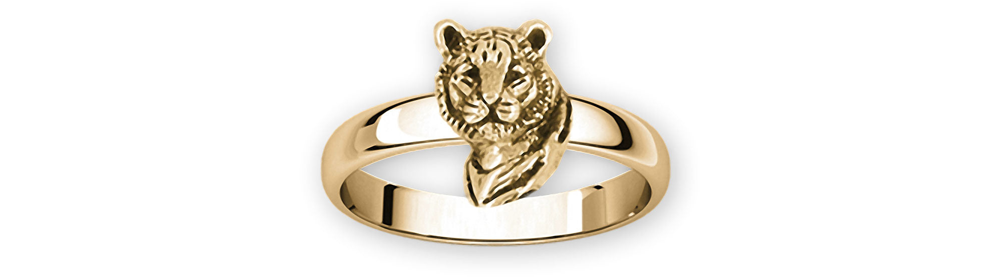 10K Yellow Gold Marquise Diamond Tiger / Panther Black Enamel Pinky Ring  0.05 CT - JFL Diamonds & Timepieces