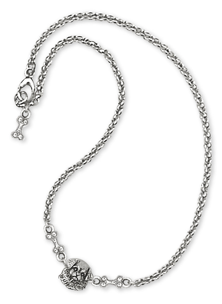 Tibetan Spaniel Charms Tibetan Spaniel Ankle Bracelet Handmade Sterling Silver Dog Jewelry Tibetan Spaniel jewelry