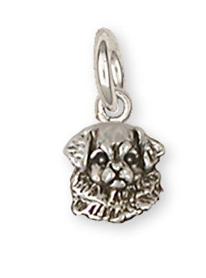 Tibetan Spaniel Charms Tibetan Spaniel Charm Handmade Sterling Silver Dog Jewelry Tibetan Spaniel jewelry