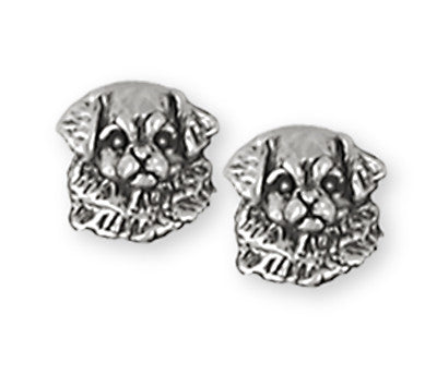 Tibetan Spaniel Charms Tibetan Spaniel Earrings Handmade Sterling Silver Dog Jewelry Tibetan Spaniel jewelry