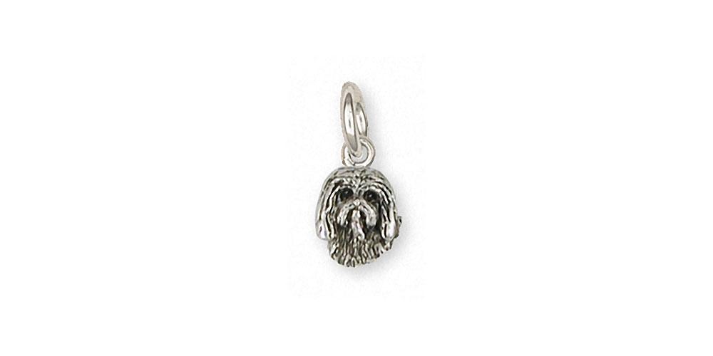 Tibetan Terrier Charms Tibetan Terrier Charm Sterling Silver Dog Jewelry Tibetan Terrier jewelry