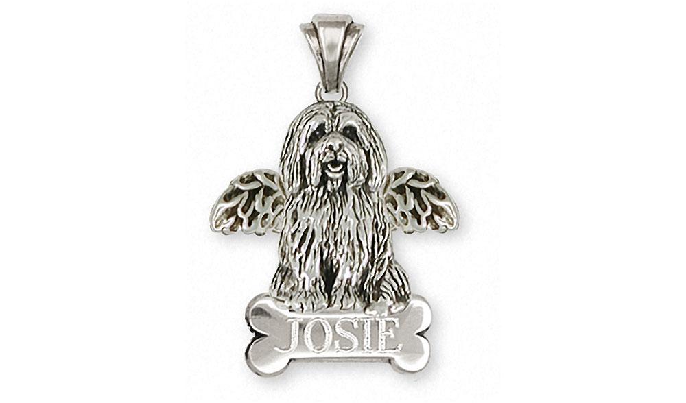 Tibetan Terrier Charms Tibetan Terrier Pendant Sterling Silver Dog Jewelry Tibetan Terrier jewelry