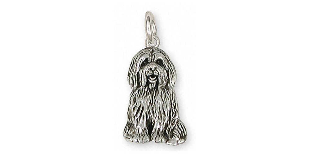 Tibetan Terrier Charms Tibetan Terrier Charm Sterling Silver Dog Jewelry Tibetan Terrier jewelry