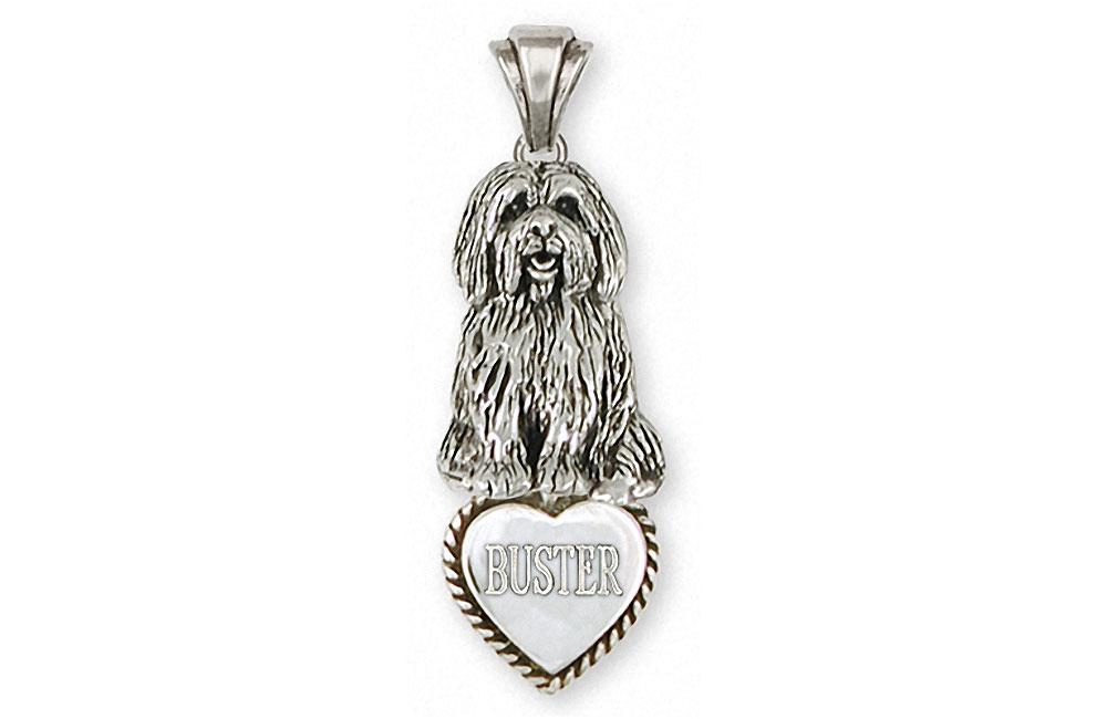 Tibetan Terrier Charms Tibetan Terrier Pendant Sterling Silver Dog Jewelry Tibetan Terrier jewelry