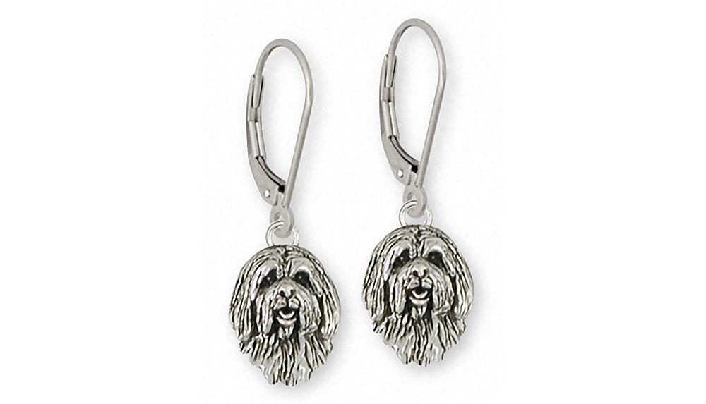 Tibetan Terrier Charms Tibetan Terrier Earrings Sterling Silver Dog Jewelry Tibetan Terrier jewelry