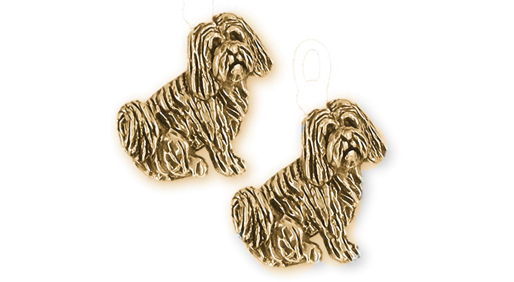 Tibetan Terrier Charms Tibetan Terrier Cufflinks 14k Gold Vermeil Tibetan Terrier Jewelry Tibetan Terrier jewelry