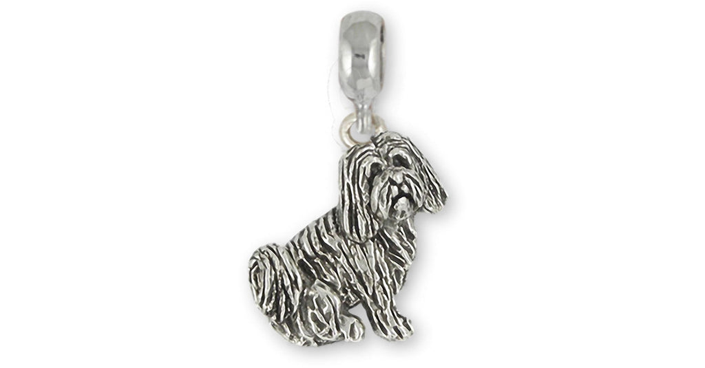 Tibetan Terrier Charms Tibetan Terrier Charm Slide! Sterling Silver Tibetan Terrier Jewelry Tibetan Terrier jewelry
