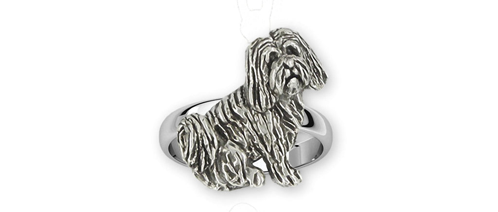 Tibetan Terrier Charms Tibetan Terrier Ring Sterling Silver Tibetan Terrier Jewelry Tibetan Terrier jewelry