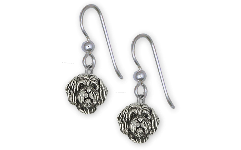 Tibetan Terrier Charms Tibetan Terrier Earrings Sterling Silver Tibetan Terrier Jewelry Tibetan Terrier jewelry