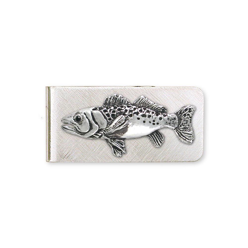 Trout Charms Trout Money Clip Sterling Silver Fish Jewelry Trout jewelry