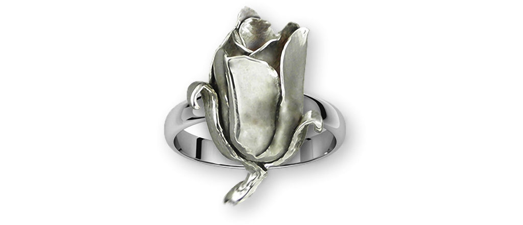 Tulip Charms Tulip Ring Sterling Silver Tulip Jewelry Tulip jewelry