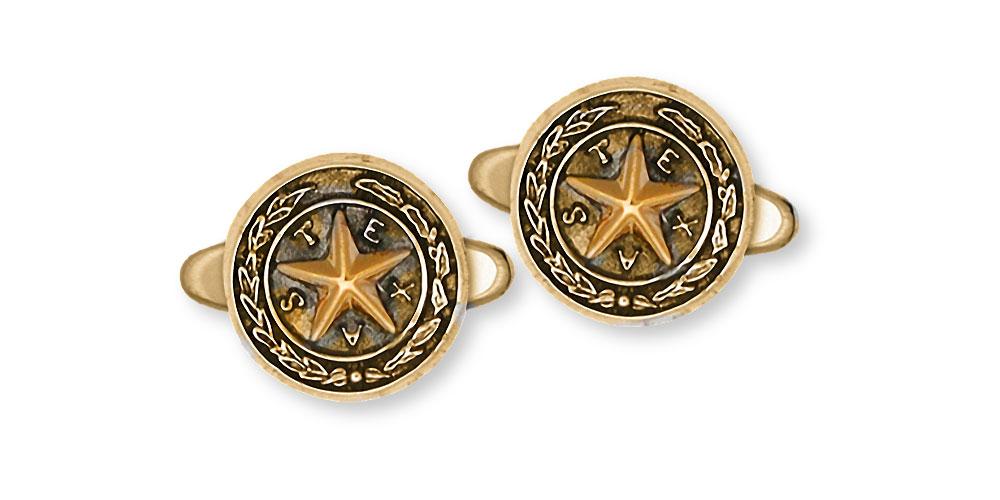 Texas Seal Charms Texas Seal Cufflinks 14k Gold Texas Jewelry Texas Seal jewelry