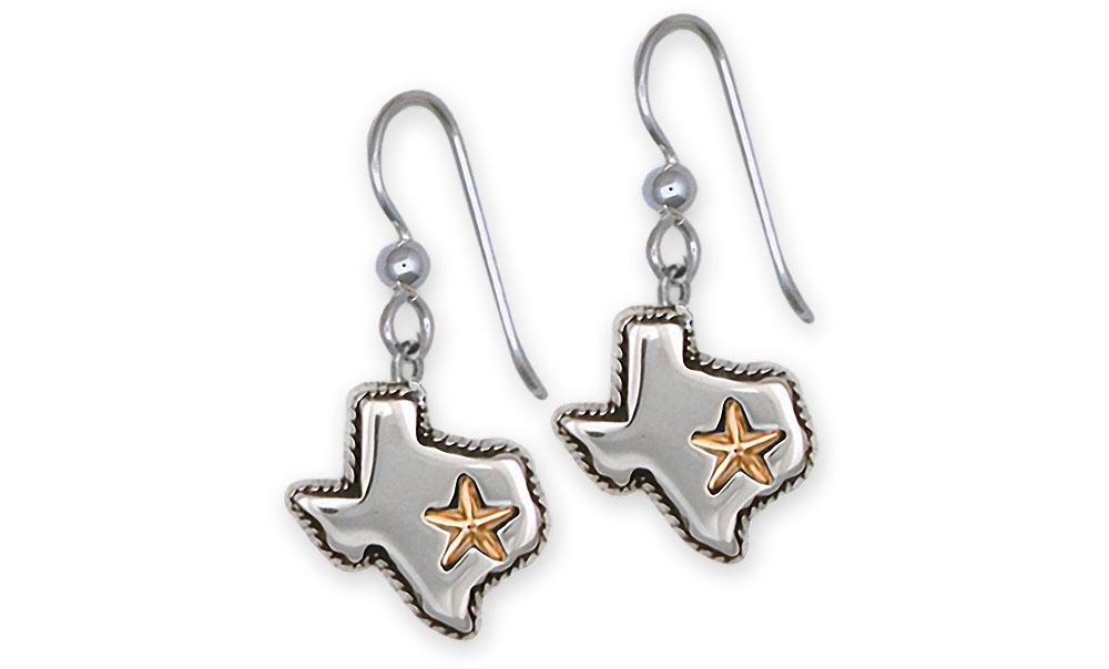 State Of Texas Charms State Of Texas Earrings Sterling Silver Texas Jewelry State Of Texas jewelry