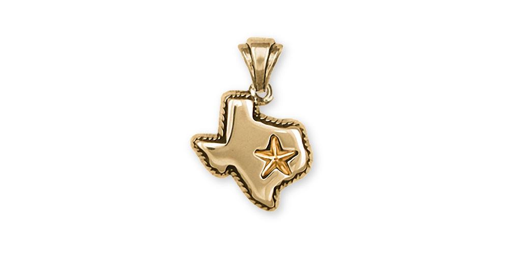State Of Texas Charms State Of Texas Pendant 14k Gold Texas Jewelry State Of Texas jewelry