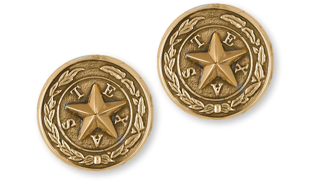 Texas Seal Charms Texas Seal Cufflinks 14k Yellow Gold Texas Seal Jewelry Texas Seal jewelry