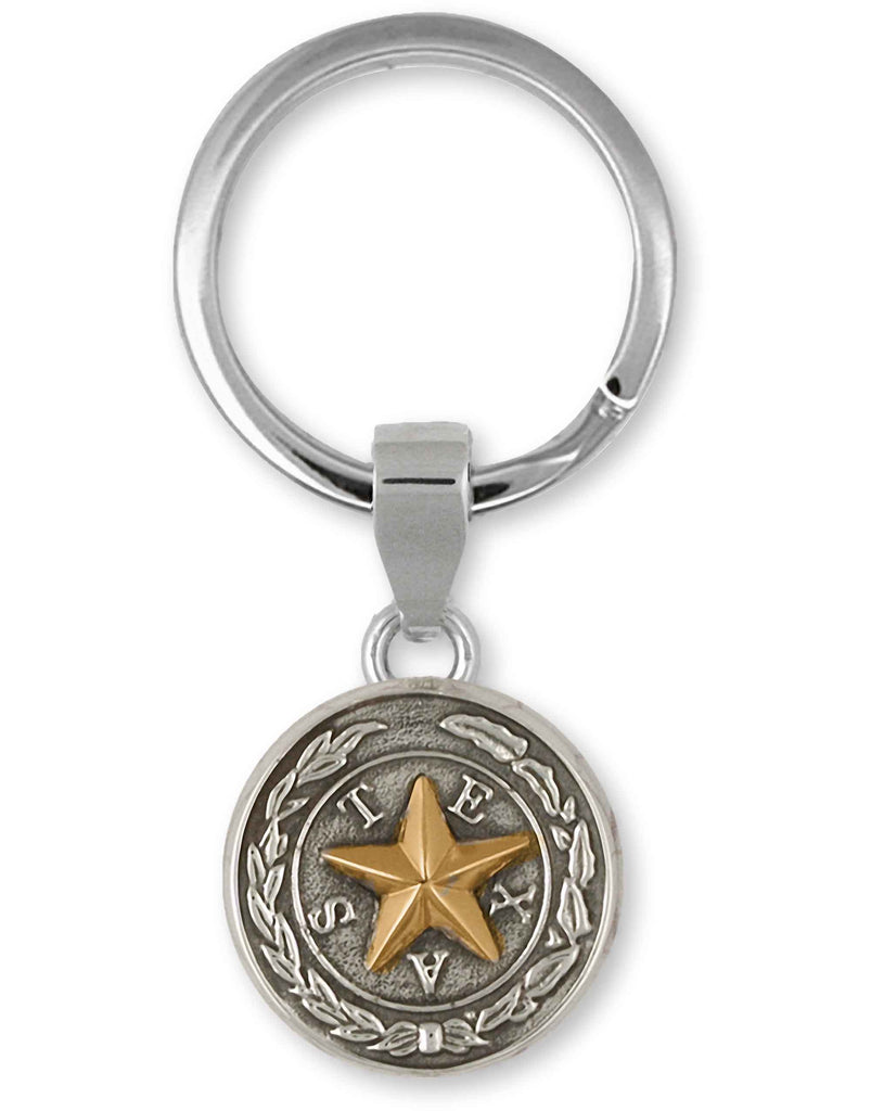 Texas Seal Charms Texas Seal Key Ring Sterling Silver Texas Seal Jewelry Texas Seal jewelry
