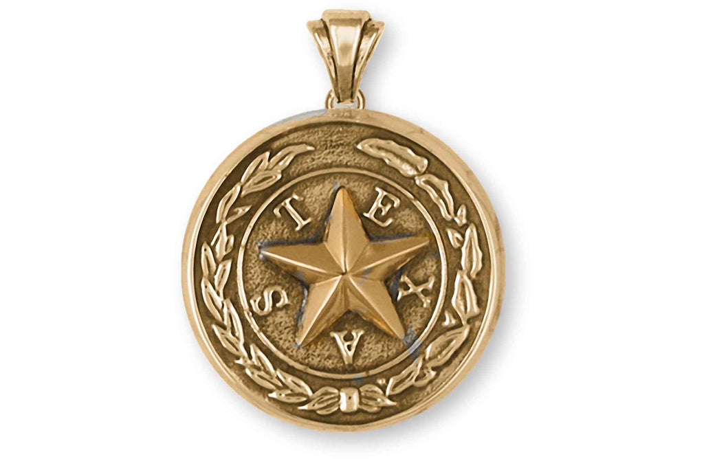 Texas Seal Charms Texas Seal Pendant 14k Gold Vermeil Texas Seal Jewelry Texas Seal jewelry